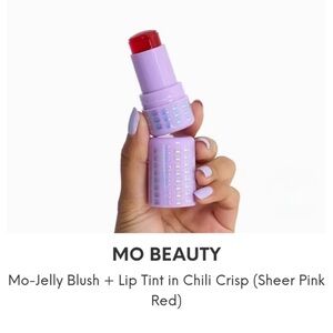 Blush + Lip Tint in Chili Crisp Red